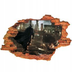 Naklejka na Ścianę Batman: Strażnik w Deszczu 90 cm na 60 cm