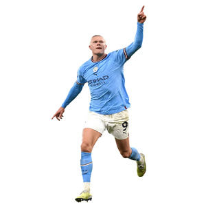 Naklejka na ścianę Erling Haaland pozdrawia kibiców 60 cm na 90 cm