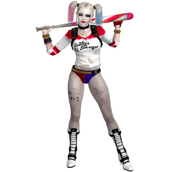 Naklejka na ścianę Harley Quinn przed zabawą 90 cm na 60 cm