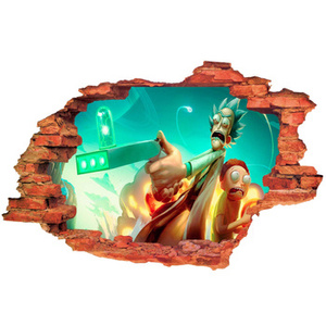 Naklejka na ścianę Rick i Morty strzela 90 cm na 60 cm