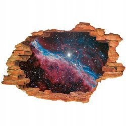 Naklejka na ścianę 3D Kosmos galaktyki w przestworzach 90 cm na 60 cm