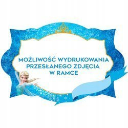 Naklejka na ścianę KRAINA LODU ramka możliwość wydrukowania własnego zdjęcia 60 cm na 90 cm