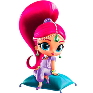 Naklejka na ścianę SHIMMER I SHINE Shimmer na poduszce 90 cm na 60 cm