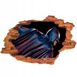 Naklejka na Ścianę 3D Batman Profil Mrocznego Rycerza 90 cm na 60 cm