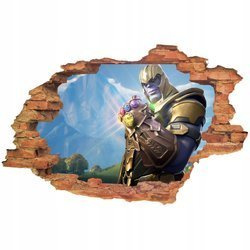 Naklejka na ścianę 3D FORTNITE Thanos 90 cm na 60 cm