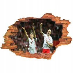 Naklejka na ścianę 3D Reprezentacja Polski Grosicki i Lewandowski