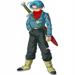 Naklejka na ścianę DRAGON BALL Trunks z przyszłości 90 cm na 60 cm