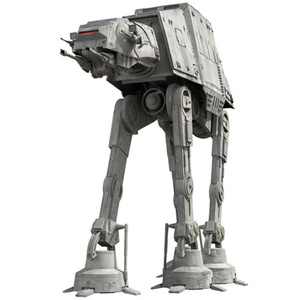 Naklejka na ścianę Star Wars Gwiezdne Wojny maszyna krocząca 90 cm na 60 cm