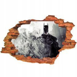 Naklejka na Ścianę 3D Batman Mistrz Znikania 90 cm na 60 cm