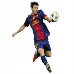 Naklejka na ścianę Messi strzel gola 90 cm na 60 cm