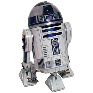 Naklejka na ścianę Star Wars Gwiezdne Wojny R2D2 90 cm na 60 cm