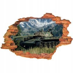 Naklejki na ścianę 3D World of Tanks dla dzieci