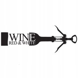 Naklejka na ścianę Do Kuchni otwieracz do wina red i white 75 cm na 45 cm