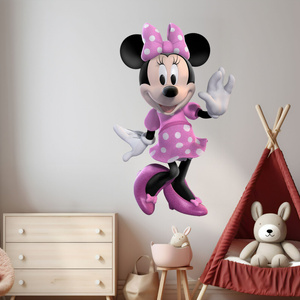 Naklejka na ścianę Myszka Minnie pozdrawia znajomych 90 cm na 60 cm
