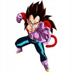 Naklejka na ścianę DRAGON BALL Vegeta ssj4 90 cm na 60 cm