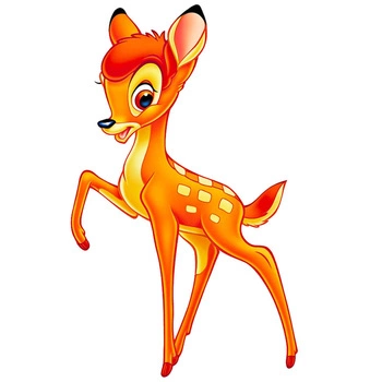 Naklejka na ścianę Bambi 90 cm na 60 cm