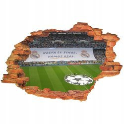 Naklejka na ścianę 3D Vamos Real Madryt
