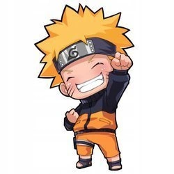 Naklejka na ścianę Naruto mały chłopiec 90 cm na 60 cm