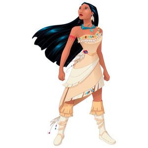 Naklejka na ścianę Pocahontas 90 cm na 60 cm
