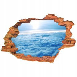 Naklejka na ścianę 3D Niebo zimową porą 90 cm na 60 cm