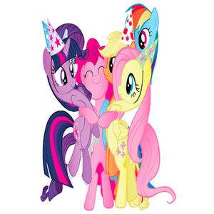 Naklejka na ścianę My Little Pony Kucyki przytulają się 90 cm na 60 cm